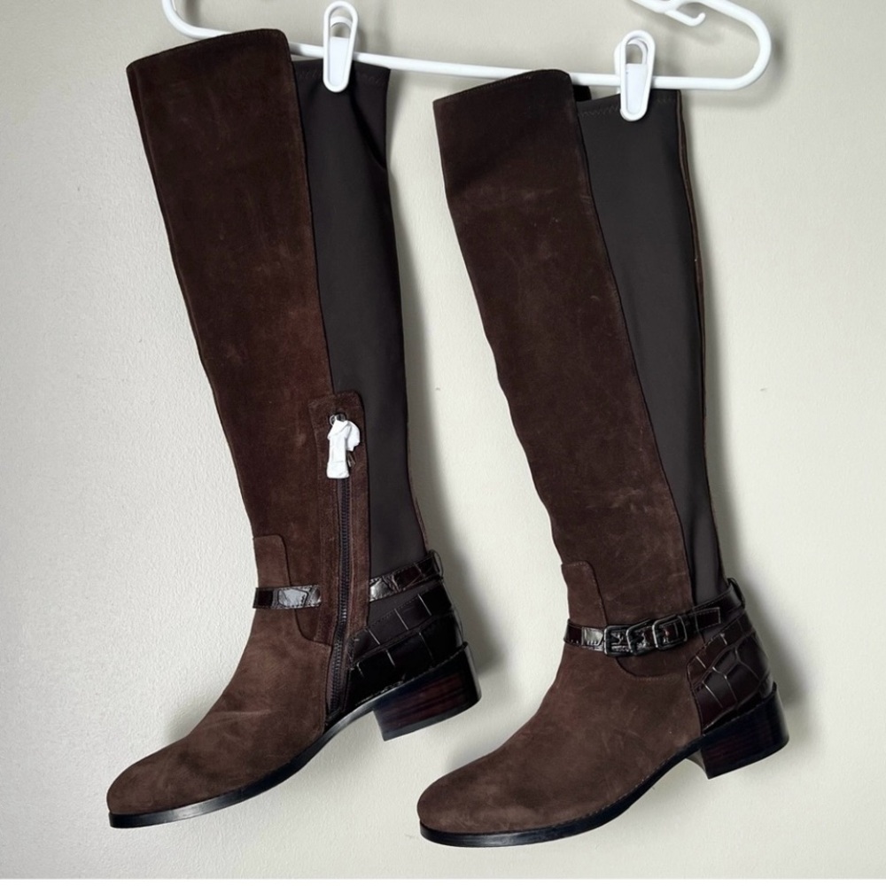 Donald J. Pliner Brown Knee High Boots